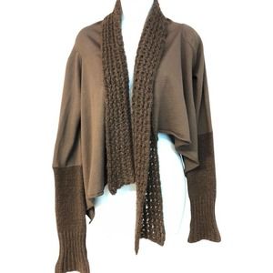 SONIA FORTUNA FIRENZE SHAWL CROPPED CARDIGAN XL